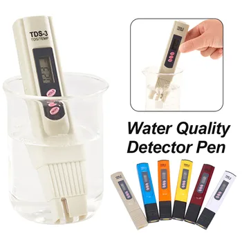 Portatīvo Ūdens Kvalitātes Analizators TDS3/TEMP LCD Digitālais TDS Mērītājs Testeri Filtrs Pildspalvu Ūdens Kvalitātes, Tīrības Krāsu Izlases