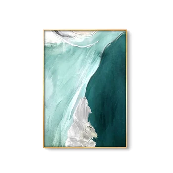 Akvarelis anotācija eļļas glezna tekstūra, Zaļā Audekls Mākslas Gleznas Dzīvojamā Istaba Guļamistaba Plakāti Un Izdrukas Sienas Plakātu Dekori