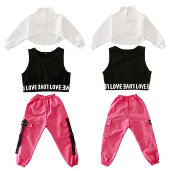 Meitenes boutique apģērbs, Bikses Meitenēm 4 6 8 10 12 14 Gadiem jazz hip hop deju tērpi pavasara Rudens drēbes meitenei