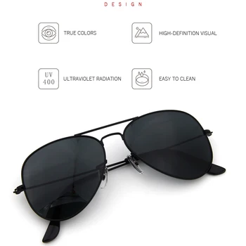 Melnā Stikla Lēcu Izmēģinājuma Saules Brilles Vīriešu Modes saulesbrilles Sieviešu Zīmola Dizaineru Sieviešu Zilo Briļļu Braukšanas UV400 Sporta