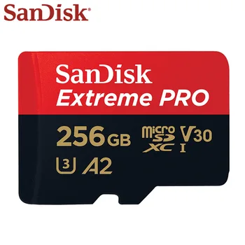 SanDisk Micro SD Kartes 32GB MicroSDHC Atmiņas Karte 64GB, 128GB 200GB 256 GB 400GB 512 GB MicroSDXC EXTREME PRO V30 U3 4K UHD TF Kartes