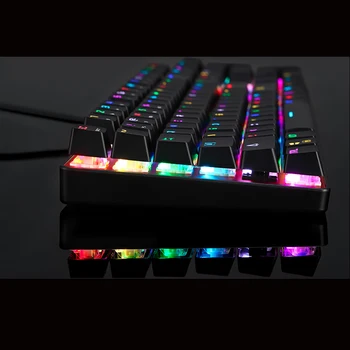Sākotnējā Motospeed CK104 Vadu RGB Mechanical Gaming Keyboard krievu angļu Sarkanā, Zilā Pārslēgt Tastatūras Spēļu Dators
