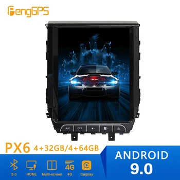 Tesla Stils Android 9 PX6 4GB RAM Auto GPS Navigācija 