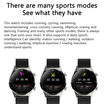 Jaunākās Smart Skatīties E13 Vīriešu Sporta SmartWatch GPS Atbalstu Pedometrs Apaļu Ekrānu, Bluetooth rokas Pulkstenis Sievietēm IOS Huawei Xiaomi