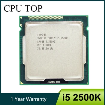 Intel Core i5 2500K Procesors Quad-Core 3.3 GHz LGA 1155 95W TDP 6 mb lielu Kešatmiņu Ar HD Grafikas Desktop CPU