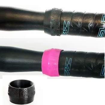 Jauns produkts 1 pāris, melns/rozā velosipēdu stūres lentu plug gumijas road bike sveces par stūres lentu