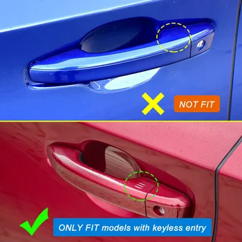Keyless Durvju Roktura Vāciņš 2018 2019 Honda Accord 10Gen Oglekļa Šķiedras Apdares Līstes