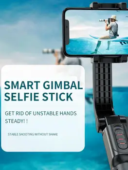 Selfie Stick Live Broadcast Stāvēt Video Kamera Single Draw PTZ Stabilizators Portatīvo Selfie Stick Tālvadības pults Universālā Statīva