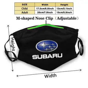 Karstā Pārdošanas - Subaru Logo, Melns Teksts, Balta Vasaras Karstā Pārdošanas Drukāt Diy Maskas