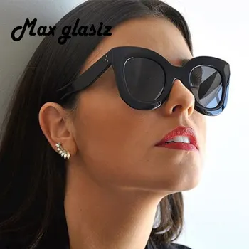 Sieviešu Modes Laukumā Zīmola Dizainere Augstas Kvalitātes Vintage, Saulesbrilles Sieviešu Kniežu Toņos Liels Rāmis Stila Brilles UV400 Pieaugušo