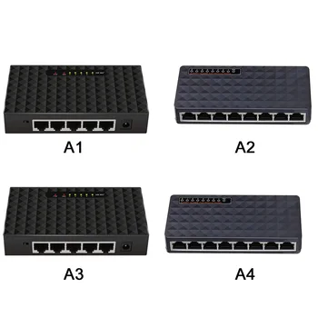 5/8 Porti Gigabit Switch Desktop RJ45 Ethernet Switch 10/100/1000mbps Lan Centrmezglu, Slēdzi Karstā Pārdošanas