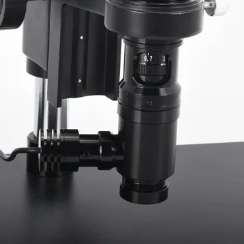 HD 400X Tālummaiņas Stereo Mikroskopu Kamera Koaksiālo Gaismu Monokulāri C-mount Tālummaiņas Objektīvs 40mm Gredzenu Zoon C-Mount Objektīvs Stikla Lēcu