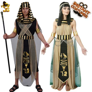 Vīriešu Faraona Kostīms Cosplay Ēģipte Ēģiptes Tērpiem Pieaugušo Halovīni Kostīmi