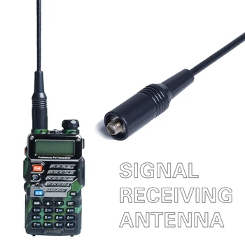 Baofeng NA-771 SMA-F Walkie Talkie Antenne Vhf Uhf Dual Band 39Cm Voor Portativa tyt Baofeng uv 5R 666S 777S 888S UV-82