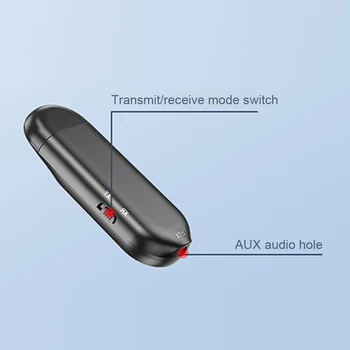 5 In 1 LCD Displejs USB Bluetooth Adapteri Aksesuāri Portatīvo Bezvadu PC TV Raidītājs Uztvērējs, augstas precizitātes Audio Vizualizācijas