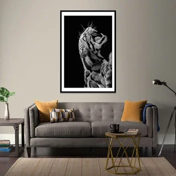 Melnā Un Baltā Dzīvnieku Tiger Mākslas izdrukas Sienas Art Attēlus Audekls Gleznošanai Abstraktā Audekls Plakātu, Gleznu Mājas Dekoru