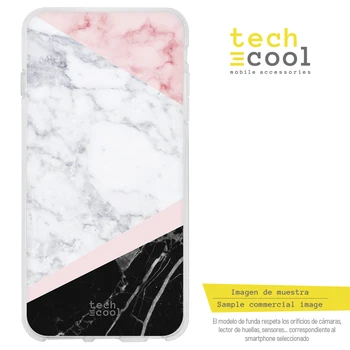FunnyTech®Stand case for Samsung Galaxy A51 Silikona l marmora Tekstūru kombinētās vers.4