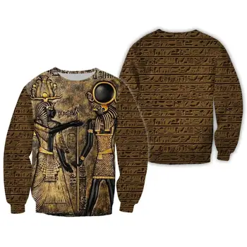 PLstar Cosmos Noslēpumaina retro senās ēģiptes Faraons totem 3d hoodies/sporta Krekls Ziemas rudens smieklīgi ilgi selvee streetwear-15