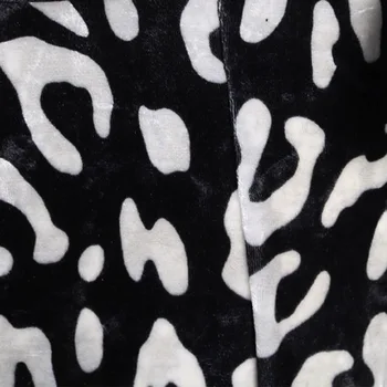 Sexy Gepards Drukāt Samta Jumpsuits Slim Fit Plaša Kāju Bikses ar Jostas Gadījuma Kombinezons Sievietēm 2020. Gadam Ietilpst Apģērbu Modes 2XL