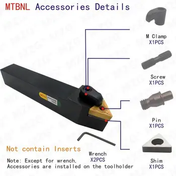 MZG Apstrādes 20mm 16mm MTBNL 1616 Garlaicīgi Griezējs Metāla Karbīda Griešanas Toolholder Ārējās Virpošanas Instrumentu Turētāja CNC Virpu, Lapene