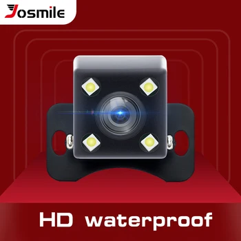 Josmile Automašīnu Atpakaļskata Kamera Universālo Rezerves Autostāvvieta Kamera 4 LED Nakts Redzamības Ūdensizturīgs 170 Platleņķa HD Krāsu Attēlu