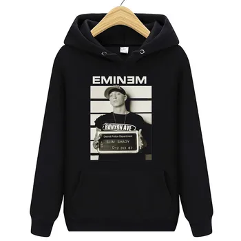 Eminem pelēkā vārna Vīriešu Modes Harajuku Pulovers Hip Hop garām Piedurknēm Ullzang sporta Krekls Top 3d Dropshipping