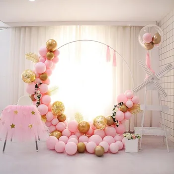Aplis Balonu Vainags Hops Komplekta Baloniem Lapas Pušķis Dzimšanas Dienu, Kāzu Fons Dzimšanas Dienu, Gadadienu Puse Rotājumi