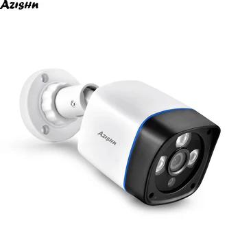 AZISHN 1080P IP Kameras onvif Kustības sensors RTSP Āra Ūdensizturīgs Iekštelpu Video Novērošanas Bullet 48V POE VIDEONOVĒROŠANAS Cam
