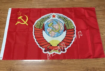 3x5ft Augstas kvalitātes Komandieris, Padomju Savienības 1964 CCCP PSRS Krievijas Karoga Poliestera Banner, kas Peld