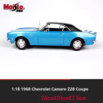 Maisto 1:18 1967. gada Chevrolet Camaro SS 396 Simulācijas Sakausējuma Retro Automašīnas Modeļa Klasisko Auto Modelis, Auto Dekorēšana