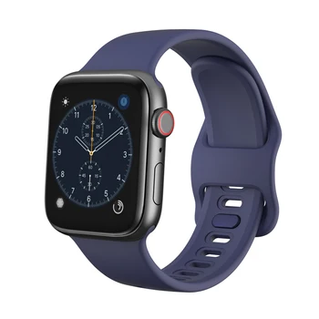 Pulksteņu piederumi siksniņas Apple skatīties 5/4/3/2/1 iwatch aproce apple skatīties joslas 44mm 42mm 40mm 38mm Šķidro silikonu watchband