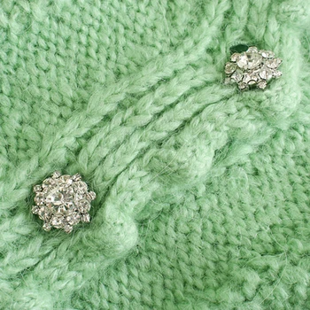 Gaiši zaļa V Kakla Jaciņa Džemperi Sieviešu Modes Dobi No tops Sievietēm, Elegantās Laternas Piedurknēm Džemperi Sieviešu Dāmas Outwear