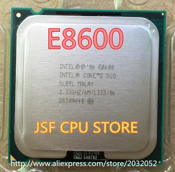 Intel CPU Core2 DUO E8600 CPU/ 3.33 GHz/ LGA775 /775pin/6 mb lielu L2 Cache/ Dual-CORE/65W var strādāt