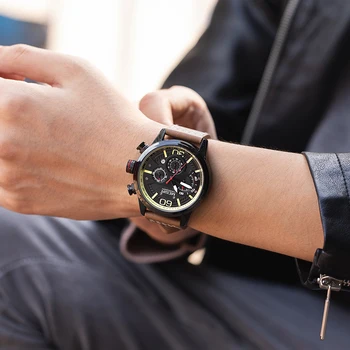 MEGIR 2020 vīriešu pulksteņi unikālo chrono pulksteņi vīriešu rokas creat savu zīmolu analog vīriešu rokas pulkstenis