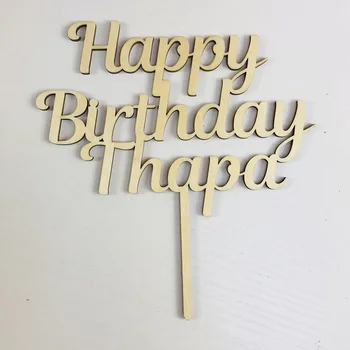 Personalizētu nosaukums Happy Birthday Cake Topper ,Dzimšanas dienas svinības Kūka Topper Dekoru Piederumi,Custom Cake Topper,Kā Dzimšanas dienas Dāvanu