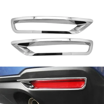 Automašīnas Aizmugurē, Miglas Gaismas Vāciņš Melns, 2gab Chrome ABS Foglamp Nomaiņa Piederumi Dekoratīvās lentas Subaru forester 2013-2018