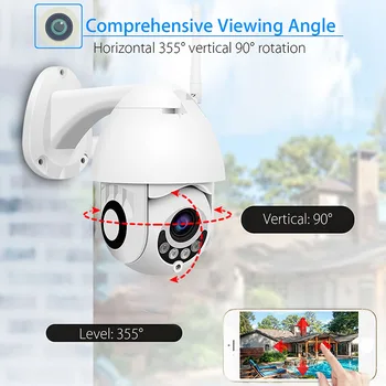 Āra WIFI PTZ IP Kameras 4X Digital Zoom 3MP IP Kamera Outdoor Drošības Ūdensizturīgs CCTV Kameras Joolink App