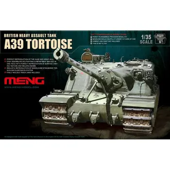 Meng Modelis TS-002 1/35 Bristish Heavy Assault Tank A39 Bruņurupuča aizsardzība Mēroga Modelis Komplekts