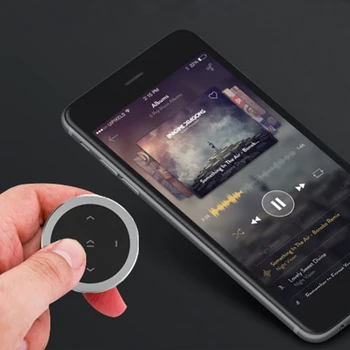 Kebidumei Bezvadu Bluetooth Media Pogas uz Stūres Tālvadības pults Multivides Mūzikas Android Viedtālrunis, IOS Automašīnas Komplekts