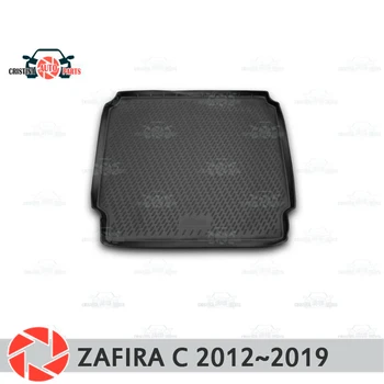 Bagāžnieka paklājiņš, lai Opel Zafira C, 2012~2019 bagāžnieka grīdas paklāji, kas nav slīdēšanas poliuretāna netīrumiem aizsardzības, iekšlietu bagāžnieka auto stils