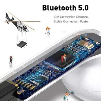 AMTER Sākotnējā inPods 12 TWS Bezvadu Austiņas Touch Taustiņu Bluetooth 5.0 Sporta Austiņas Stereo Austiņas Viedtālruņu PK i12
