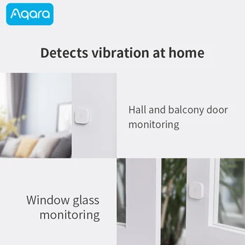 Aqara Vibrācijas Sensors Zigbee darbi ar Xiaomi Mi Mājās App savietojams ar Apple HomeKit Tālvadības Paziņojumu Regulējama Jutība