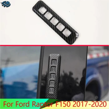 Ford Raptor F150 2017-2020 Auto Piederumi Oglekļa Šķiedras Stila Durvis, koda atslēga vāciņu, ko rotā vizuļi