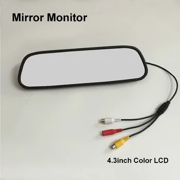 Thehotcakes Automašīnu Atpakaļskata Spogulis Monitors / Salocīts Ekrāna Displejs / LCD NTSC PAL Krāsu TELEVĪZIJAS Drošības Sistēmu Reverse Atpakaļskata Kamera