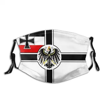 Ķeizariskās Vācijas Reichskriegsflagge Mazgājams Mutes, Sejas Maska, Pretvēja nepievelk putekļus ar Filtriem Ziemas Aizsardzības Vāciņu Purns