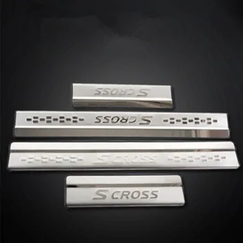 Auto stils uzlīme par suzuki sx4 scross s-cross s cross 2017 2018 aksesuāri, durvis, palodzes pretnodiluma plāksnes aizsargs aizsargs-2018