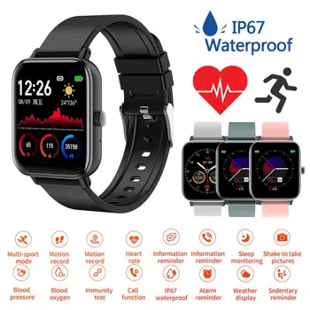Smart Skatīties H8 Pilnu skārienekrānu, Sirdsdarbības Ātrums, asinsspiediens Sporta Pedometrs Fitnesa Apple IOS Android PK iWatch/iPhone skatīties