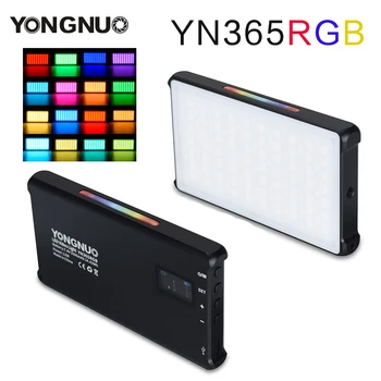 YONGNUO YN365 RGB 12W LED Video Gaisma, Krāsainu Fotogrāfiju, Video Apgaismojums, Studio DSLR Kameras Gaisma Vlogging Dzīvot, Sony, Nikon