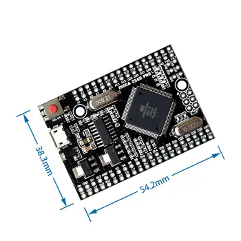 MEGA 2560 PRO Iegult CH340G/ATMEGA2560-16AU Mikroshēma ar vīriešu pinheaders Savietojams Arduino Mega 2560
