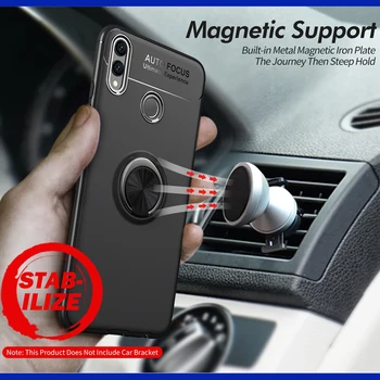 Magnētiskā Automašīnas Turētājs Gadījumā Xiaomi Mi Max 3 Pro Max 2 Samaisa 2S Spēlēt Poco X3 nfc Pocophone F1, F2 Pro X2 M2 Pro Gredzenu Silikona Vāciņu